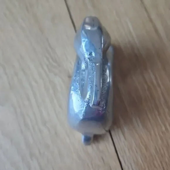 Vintage Pewter Napkin Rings‎  Farmhouse Animal Set Of 2- Rabbit & Chicken - Picture 6 of 15